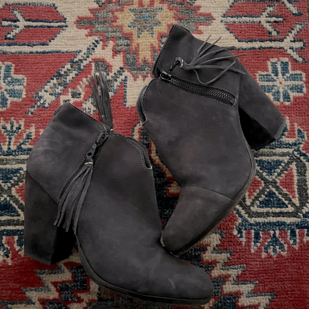 Rag & Bone Margot Booties | Suede Asphalt Color | 7.5